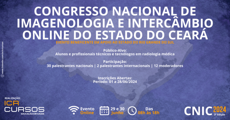Congresso Nacional de Imageniologia Online do Estado do Ceará – CNIC 3ª Edição